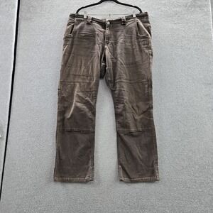 Dovetail DAY CONSTRUCT Women Pants 20/30 Brown Workwear Double‎ Knee